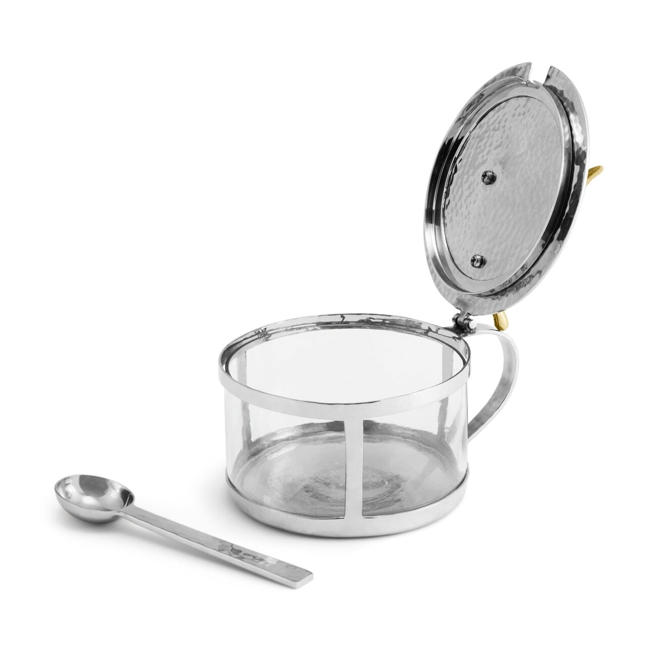 Olive Branch Condiment Container with Spoon - Image 2