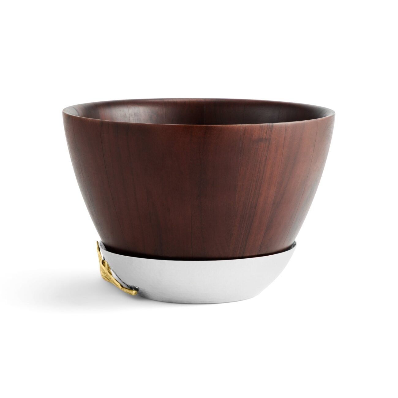 Olive Branch Gold Wood Bowl - Image 2