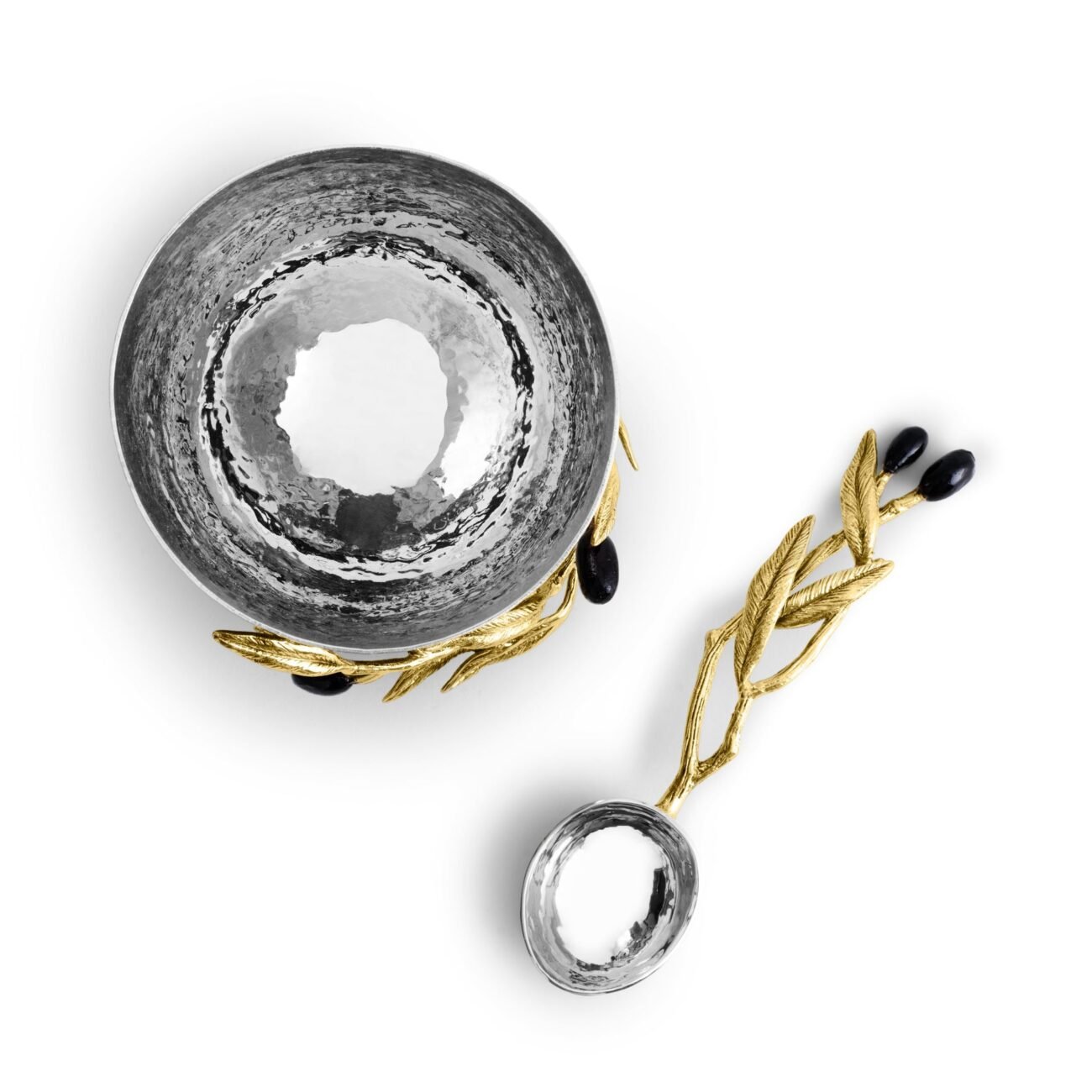 Olive Branch Nut Dish with Spoon - Image 5