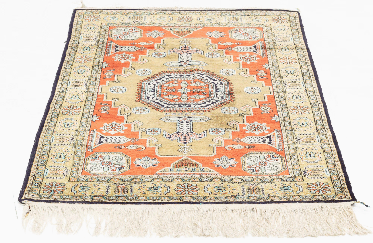 A rug, silk Quum - Image 2