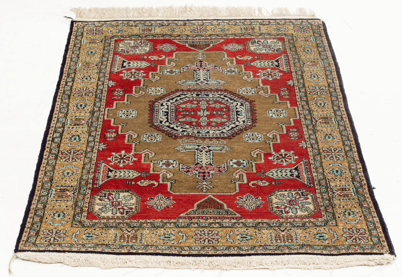 A rug, silk Quum - Image 3