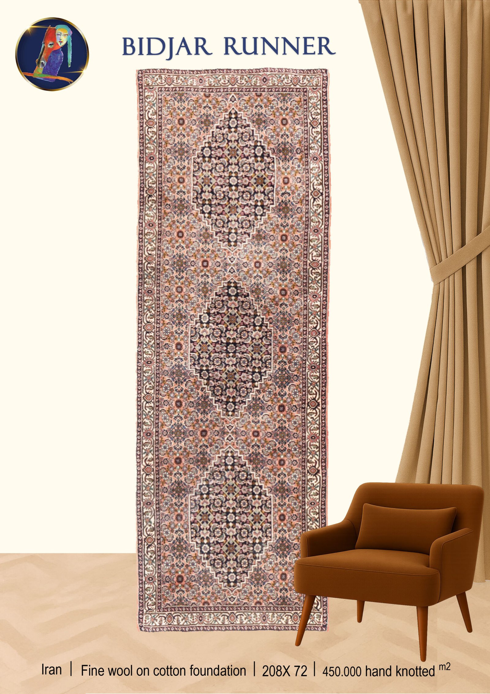 A Bidjar Runner - Image 9