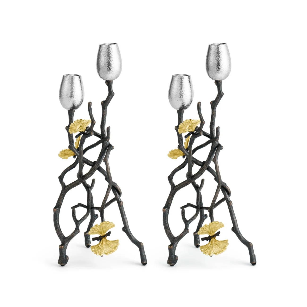 Butterfly Ginkgo Candle Holders
