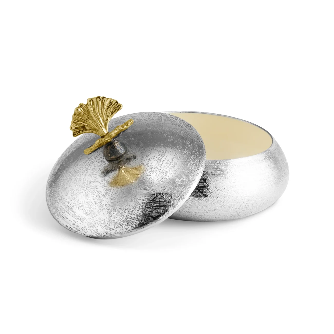 Butterfly Ginkgo Round Trinket Box - Image 2