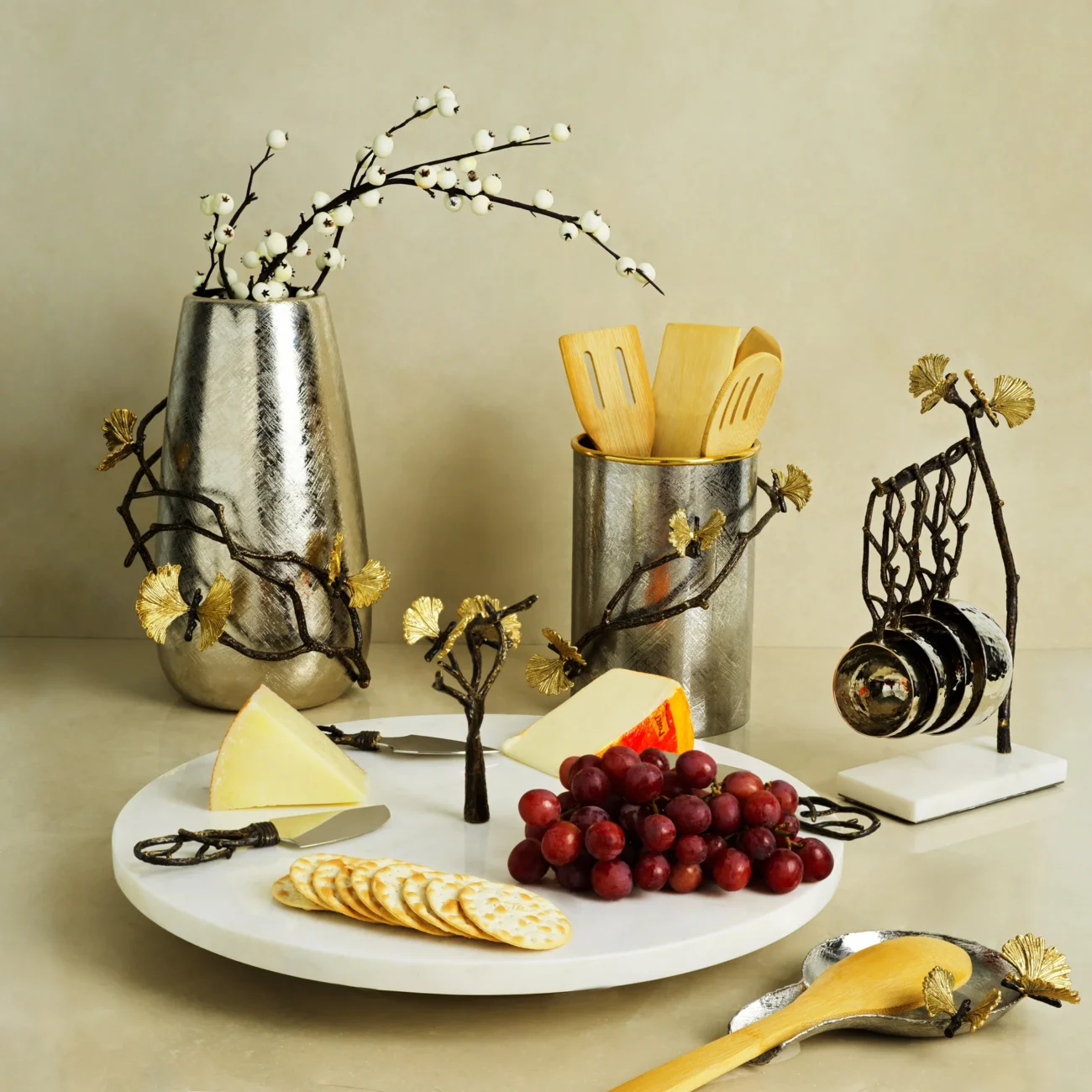 Butterfly Ginkgo Utensil Holder - Image 5