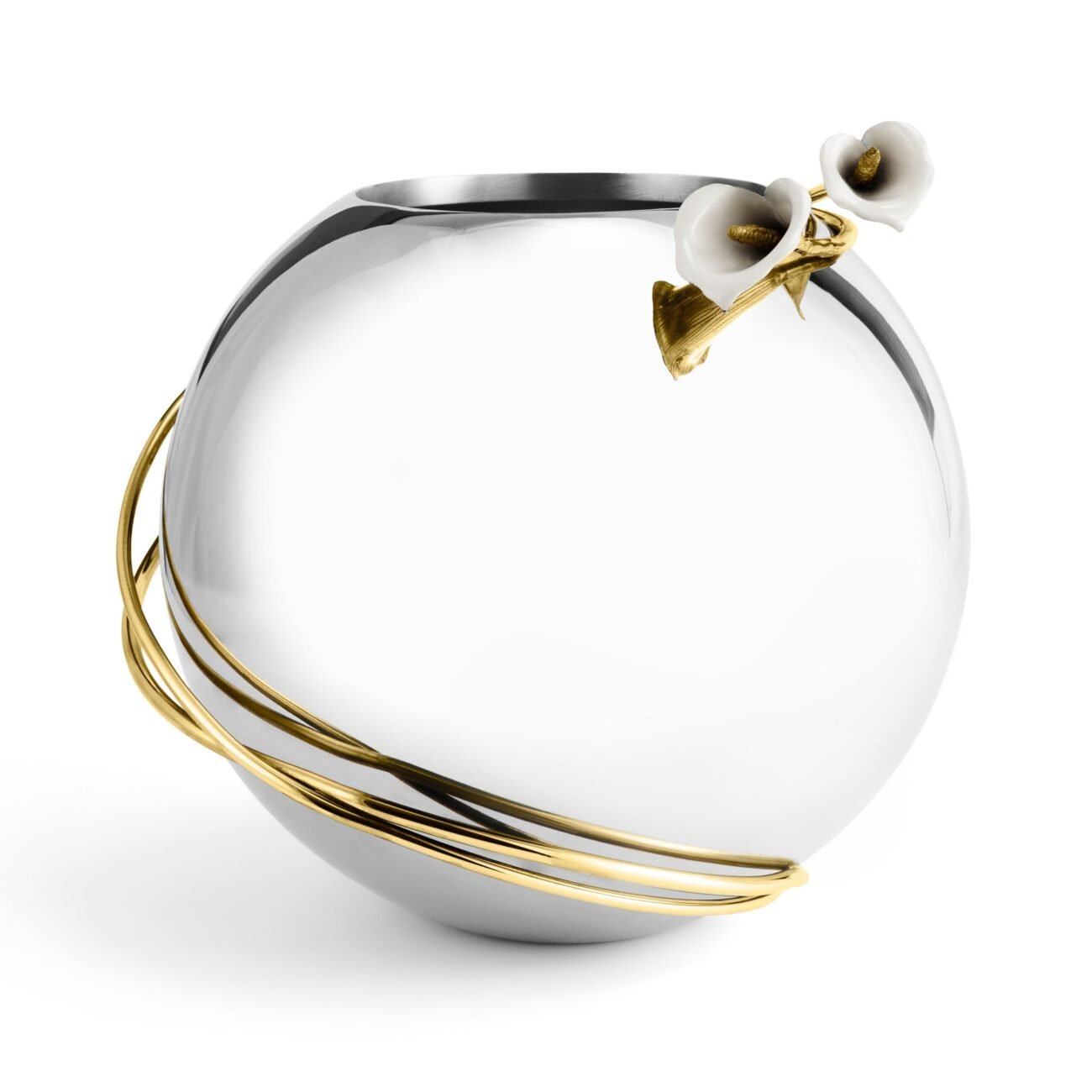 Calla Lily Rose Bowl Vase - Image 6