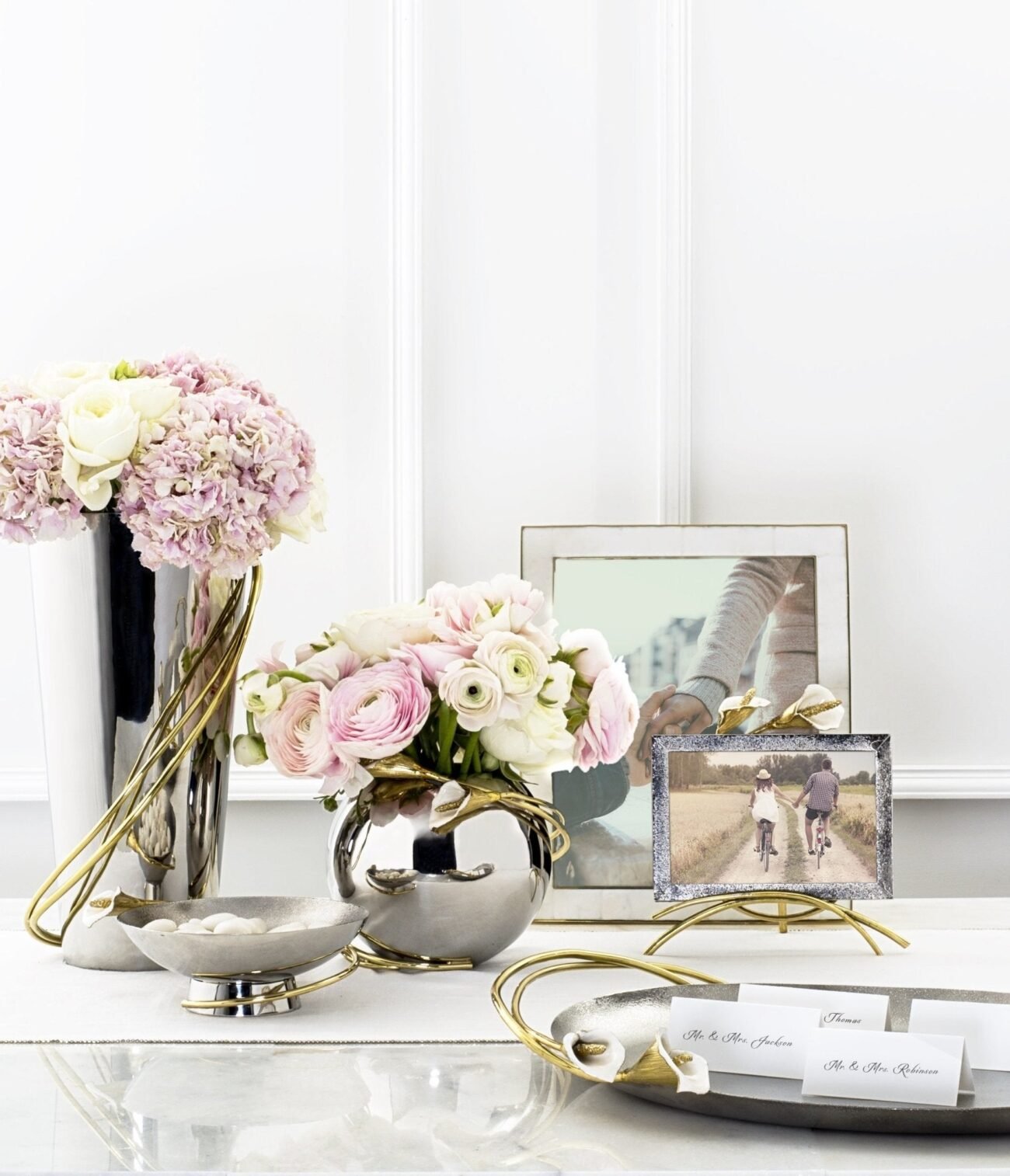 Calla Lily Rose Bowl Vase - Image 3