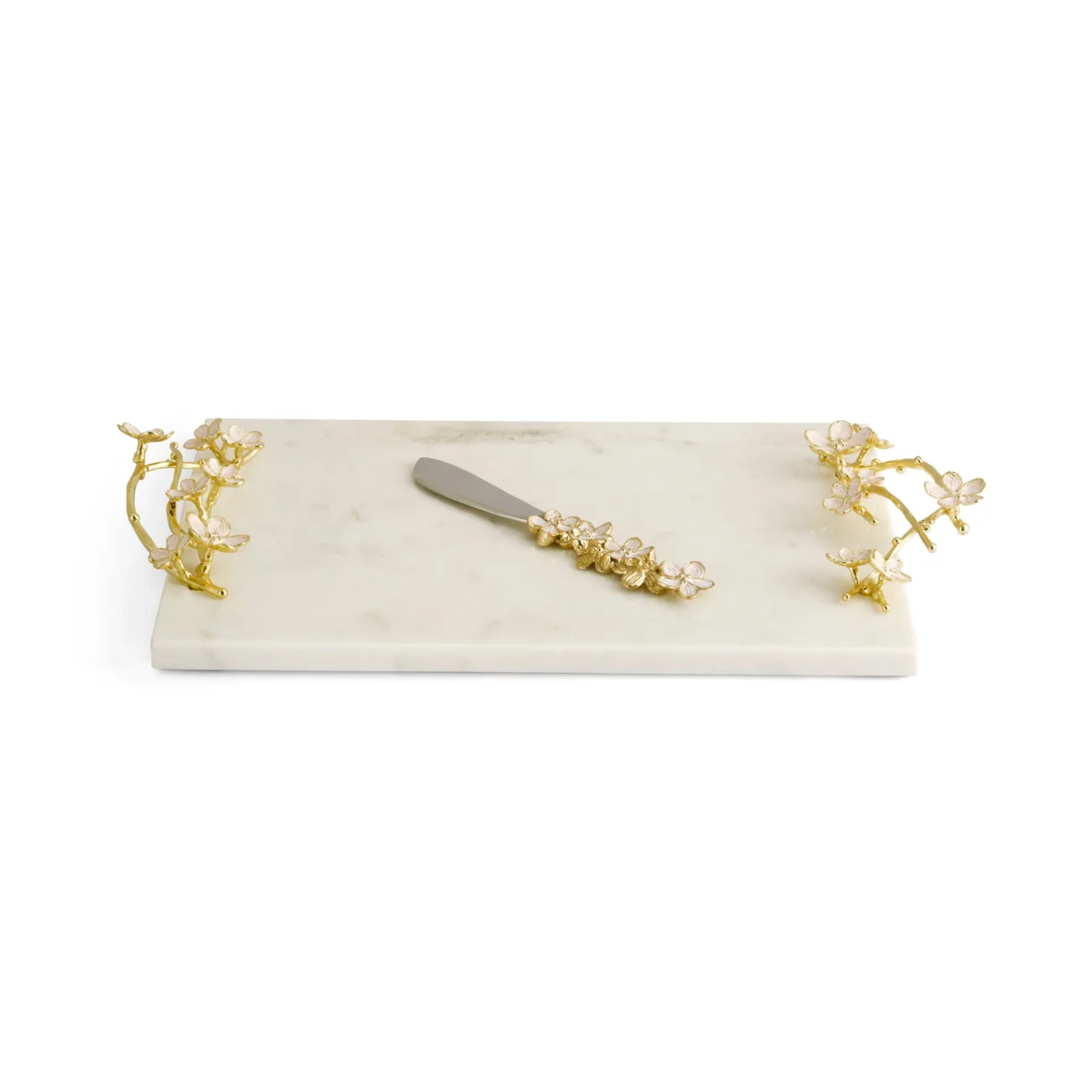 Cherry Blossom Small Cheese Board with Spreader - Image 4