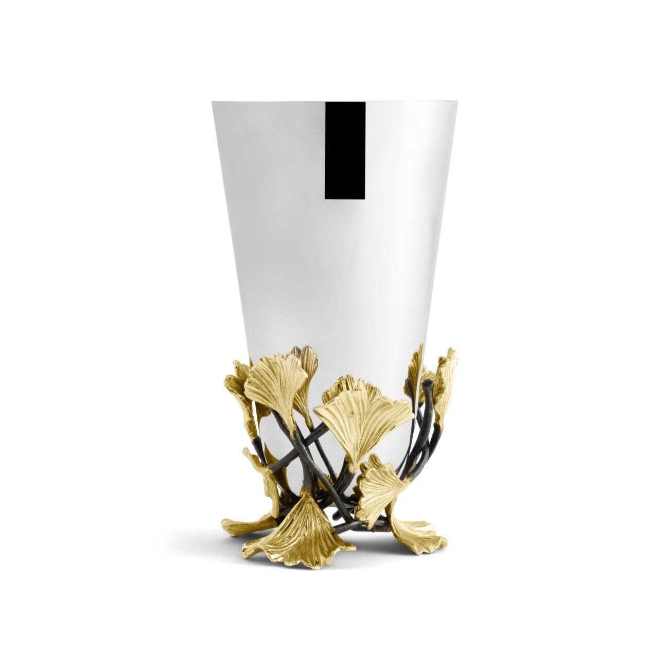 Golden Ginkgo Bud Vase