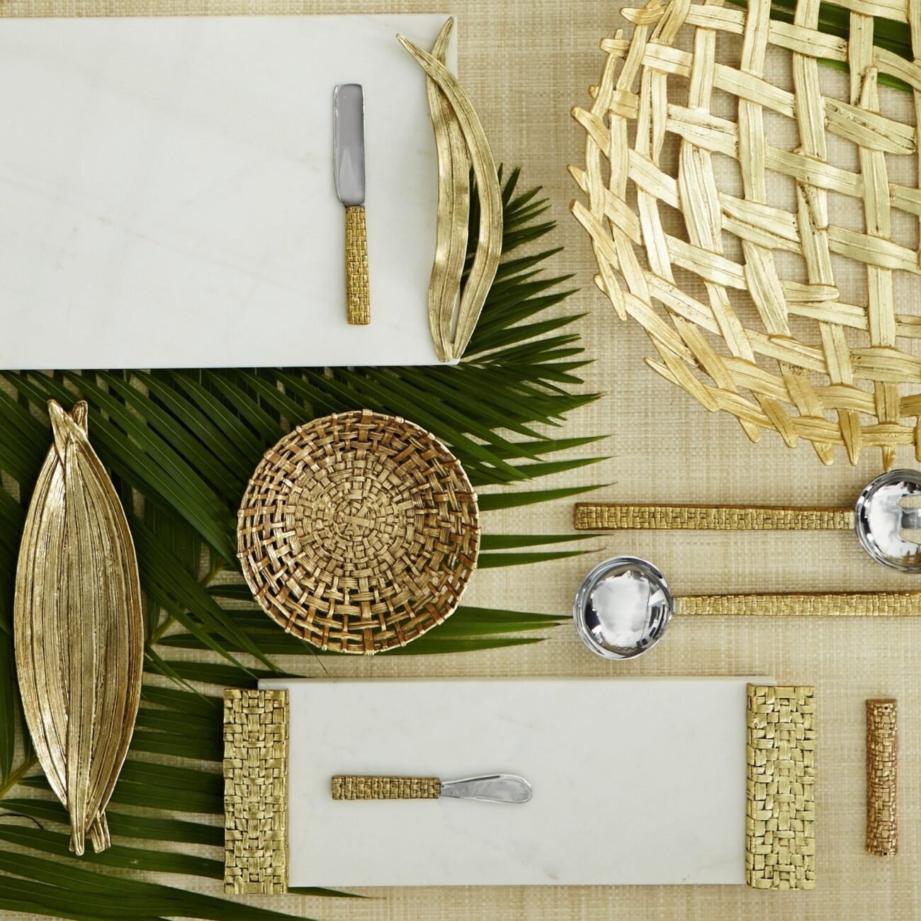 Palm Centerpiece Shallow Bowl - Image 3