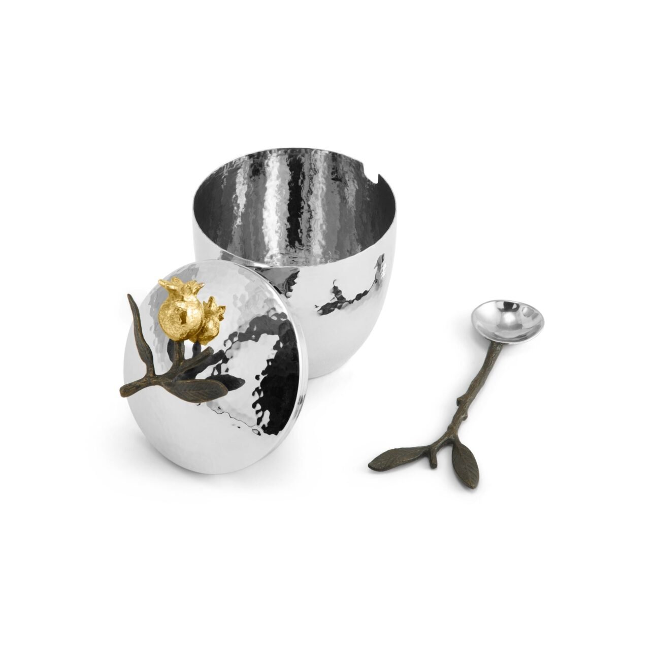 Pomegranate Sugar Pot with Spoon - Image 4
